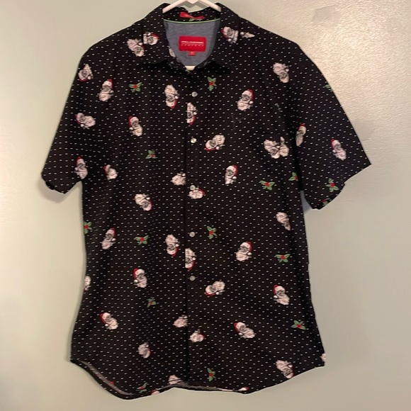 Cool Santa-  Men’s Christmas button up - Picture 1 of 7